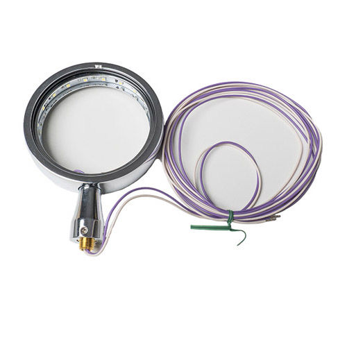 CHROMEPL.BRASS ONE-SIDE LED BAGDGE-HOLDER 24V FOR LOTUS TWR/