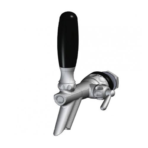 KOREAN TAP DOUBLEPOUR,CHR.BRASS,W/COMPENSATOR,8mmspout,5/8x3