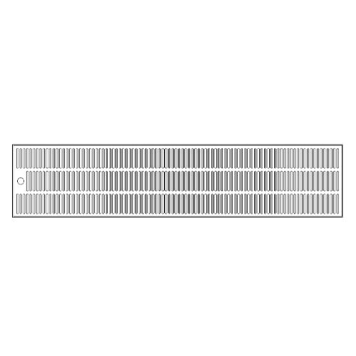 st.steel driptray w/out glassrinser 100x22