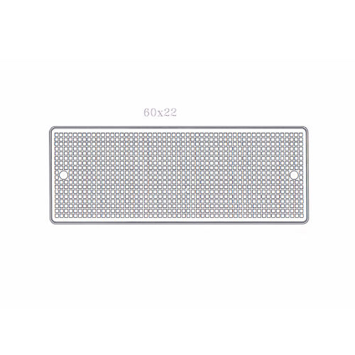 COUNTER DRIPTRAY WITH ST/STEEL GRID + CENTRAL DISCHARGE- 60*