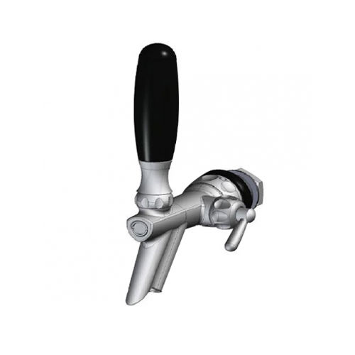 TAP0291DOUBLEPOUR,CHR.BRASS,W/COMPENSATOR,8mmspout,1/2X47X5/