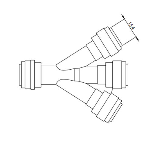 3/8-3/8 JOHN GUEST CONNECTOR PI491212SR
