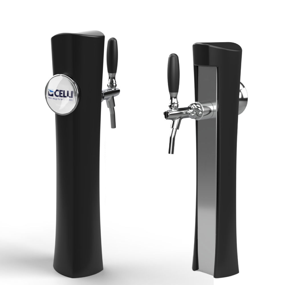 C/FLAME TTB "PIANO BLACK" +MED.TIFFANY T/PL 3/8 + RIC.3/8