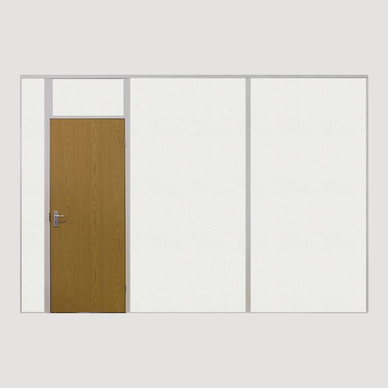 Partition Kit Offset White Plaster RH Oak Door White Frame