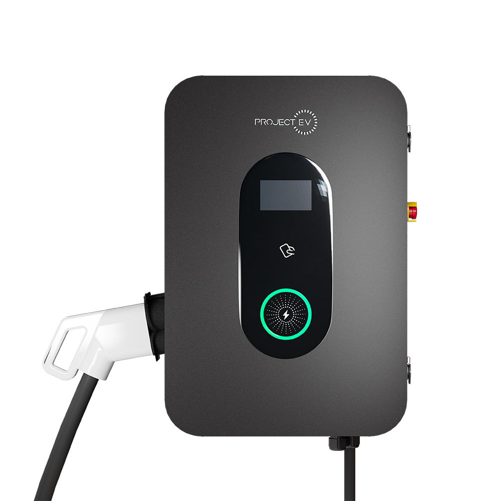 Project EV DC Charger - 20KW 50A DC with 5m Tethered CCS Gun Wall or Optional Floor Mounting