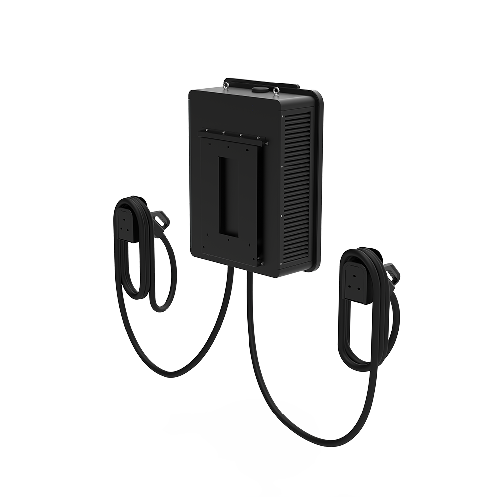 Project EV Dual DC Charger - 80KW Floor Mounted 2 x 5m Tethered CCS Gun