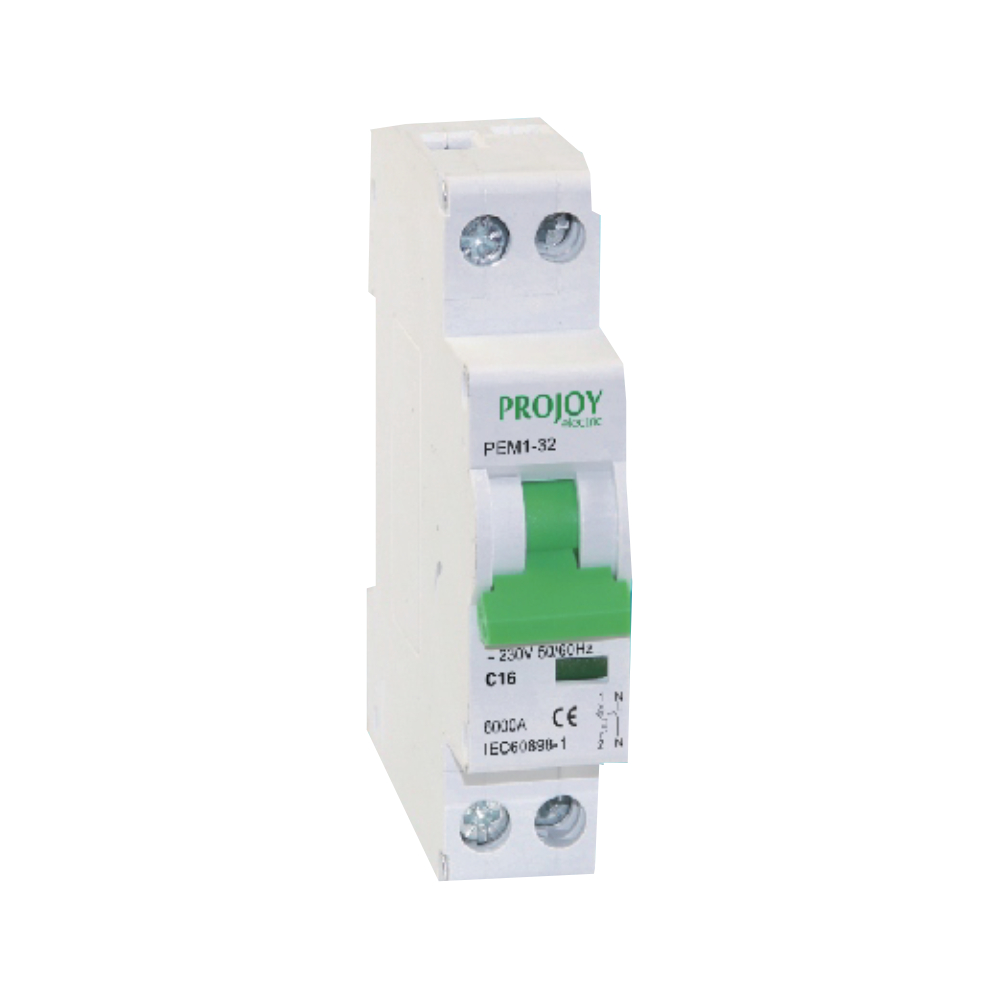 Projoy RCBO - 32A 100mA 1P+N Type A (B Curve)