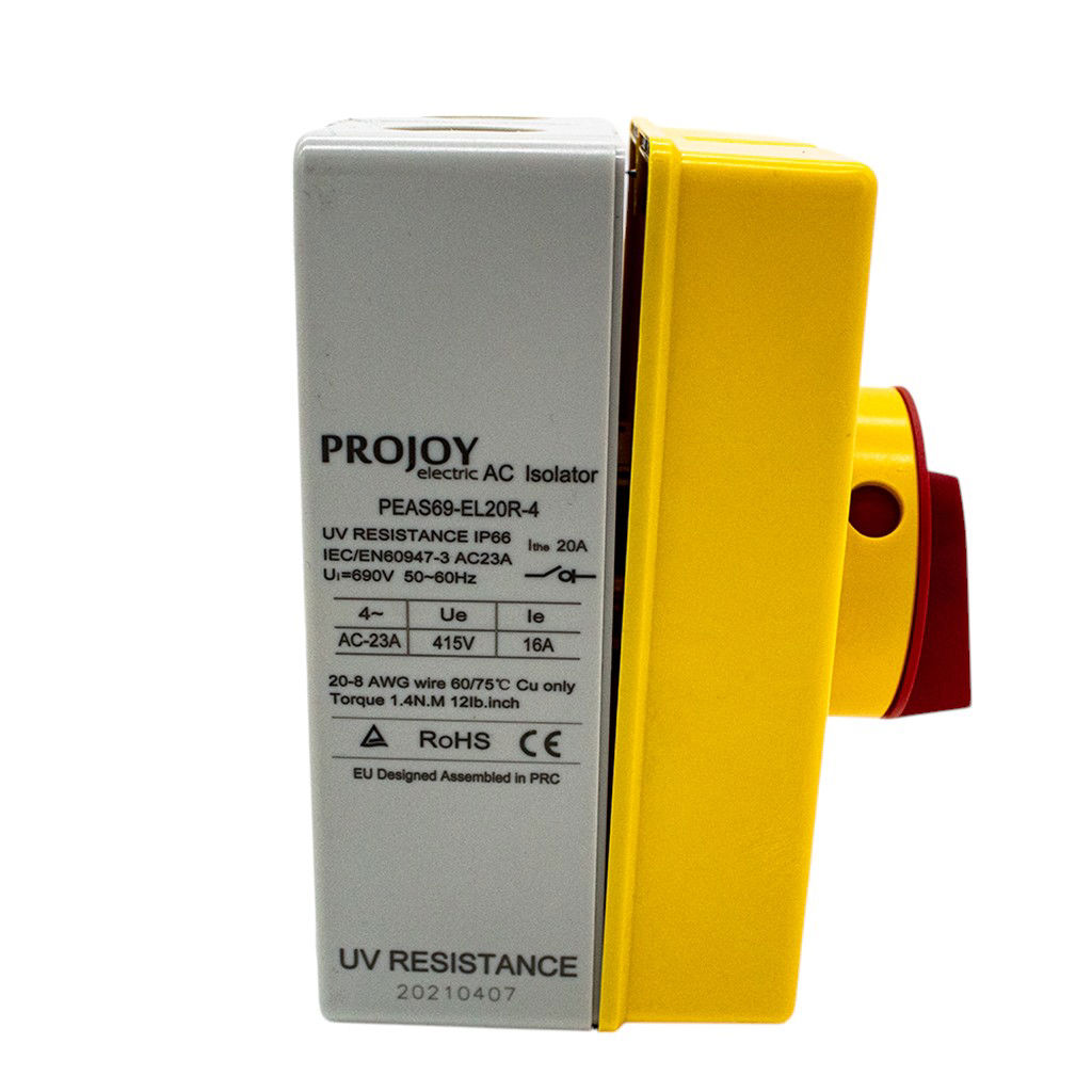Projoy IP66 32A 4 Pole AC Isolator