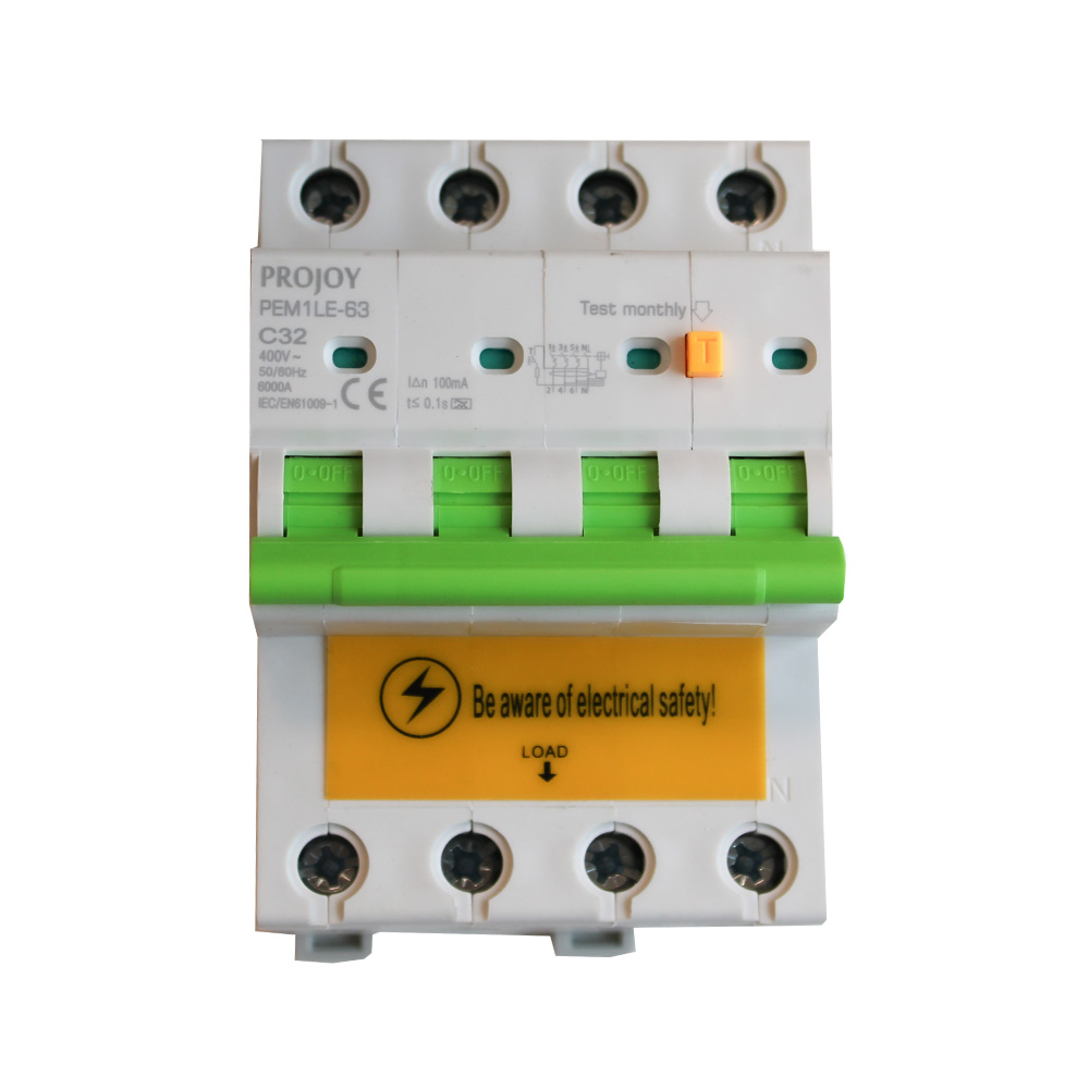 Projoy 32A 100mA 3-Phase RCBO