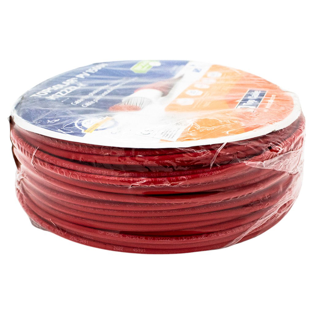 DC Solar Cable 4mm² - Red (100m Reel)
