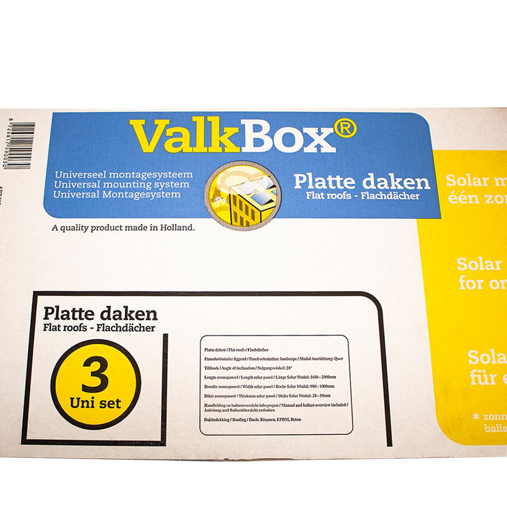 Van der Valk ValkBox3 Flat Roof Mounting System