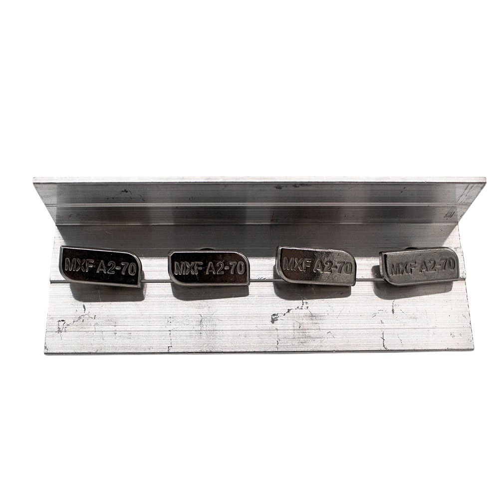 Van der Valk Aluminum Coupling for Side Profile with 4 Hammerhead Bolts