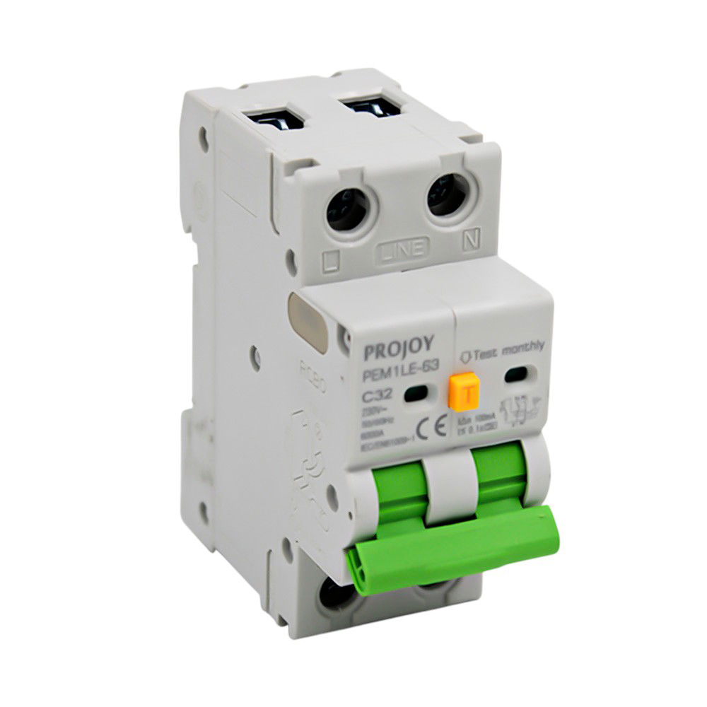 Projoy RCBO 32A 100mA 1P+N Type A