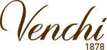 Logo firmy Venchi - výrobce luxusních čokolád a čokoládových pralinek
