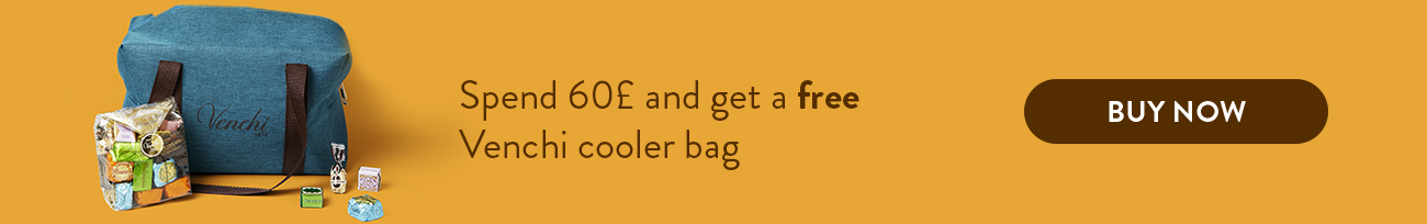 Spend 60£ and get a free Venchi cooler bag - Buy Now