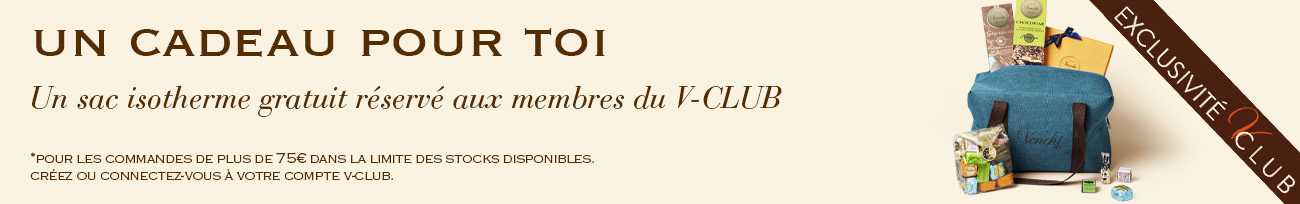 Un sac isotherme gratuit réservé aux membres du V-CLUB