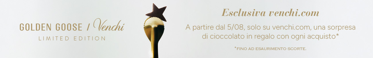A partire dal 0/08, solo su venchi.com, una sorpresa di cioccolato in regalo con ogni acquisto