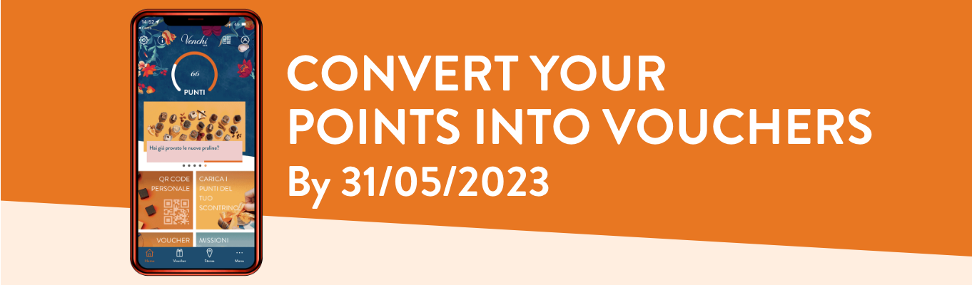 Convert your points into vouchers until 31.05.2023
