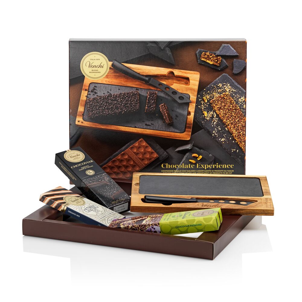 Chocolate Experience gift box with cutting board, 510 g Venchi
