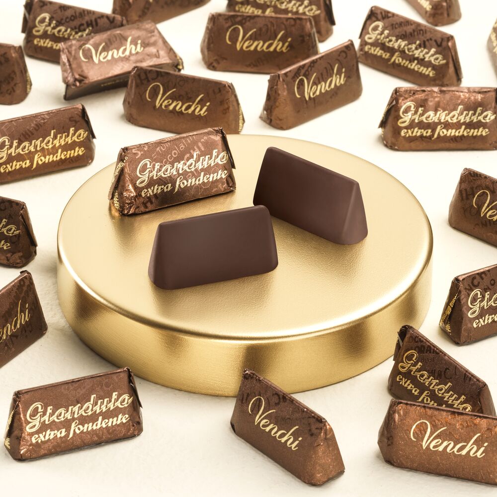 2.2 lb extra-dark chocolate Giandujotti with 75% cocoa and Piedmont Hazelnut paste - An exclusive recipe without milk. Buy now!