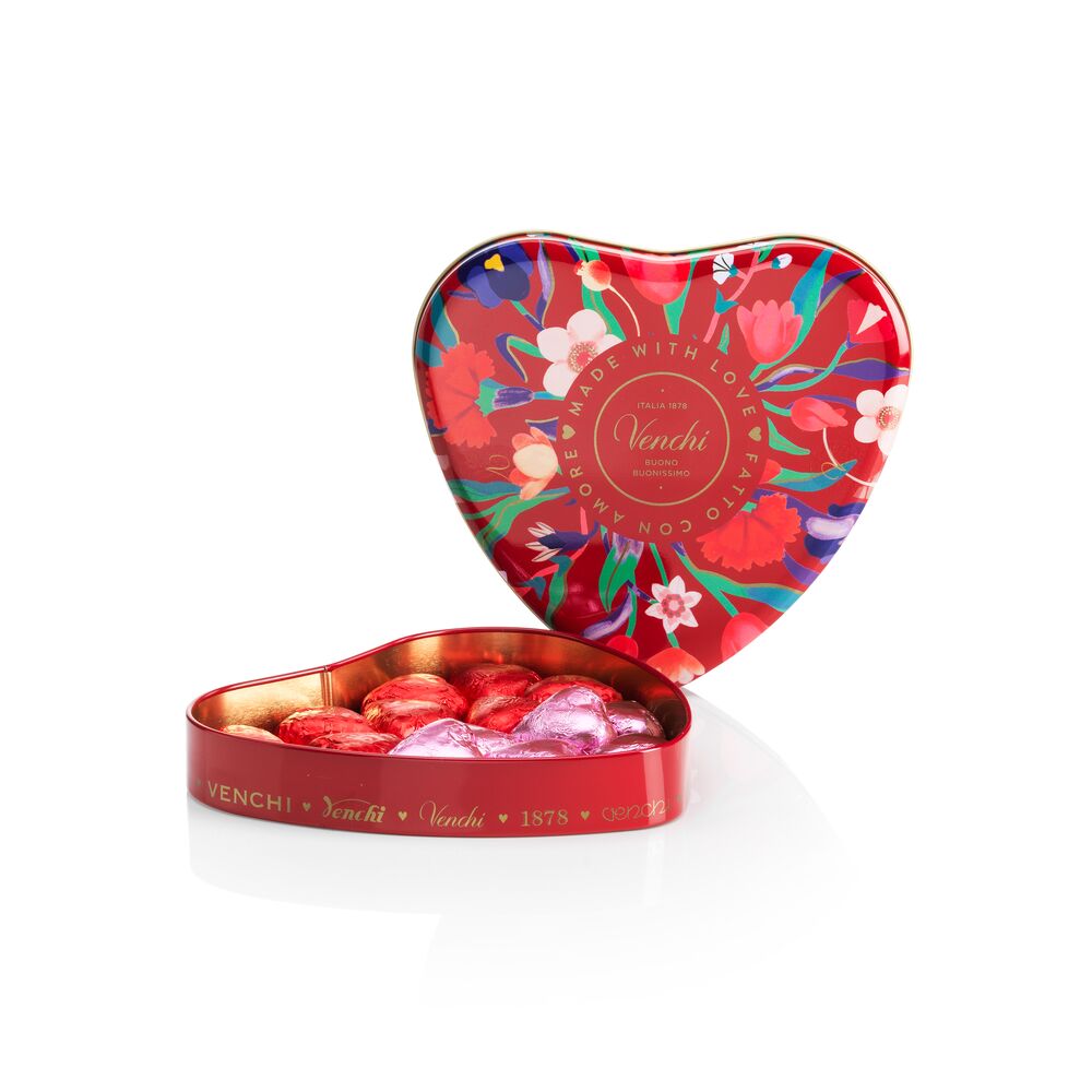 Latta Cuore San Valentino con Cioccolatini Assortiti - Gr. 150 — Venchi