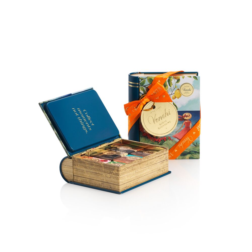 Italy mini book: assorted Granblend chocolates, 123 g - Venchi