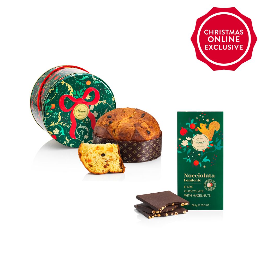 Duo Panettone Tradizionale &amp; Maxi Tavoletta Natale - Venchi