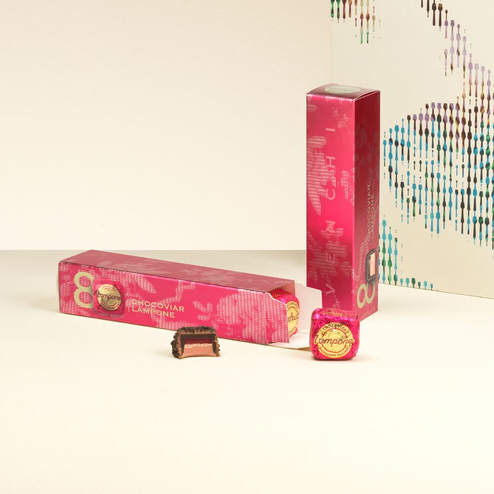 Chocoviar Raspberry filled chocolates 8 pc