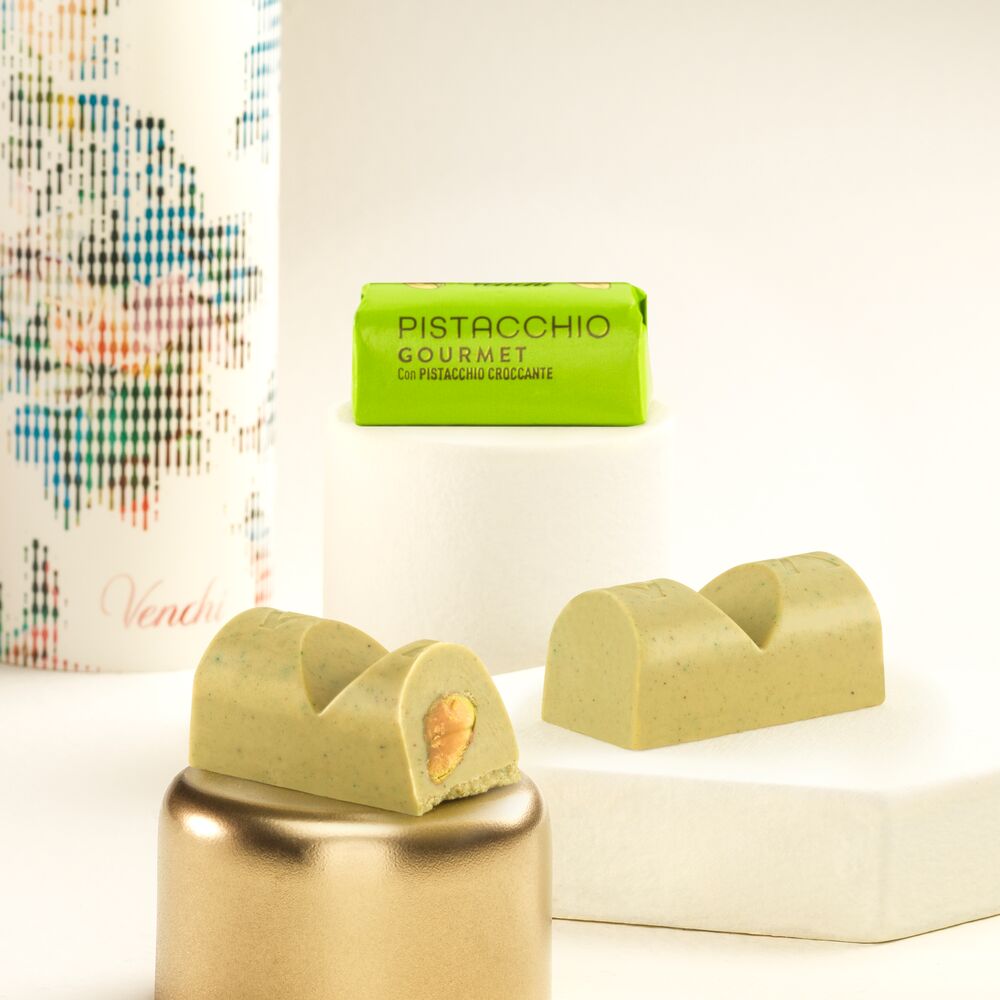 Pistachio Ingot: Bagged Chocolates, 3.52 Oz