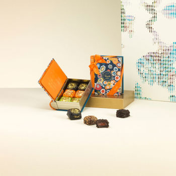 Murrine mini book with Chocoviar chocolates 115 g