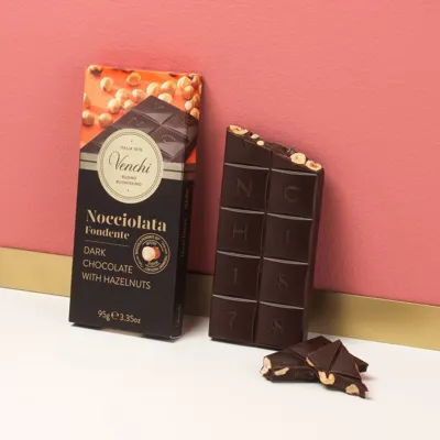 60% Dark Chocolate with Hazelnut Bar 95 g