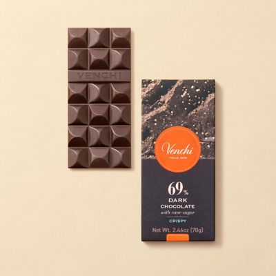 Crunchy 69% Dark Chocolate Bar 2.46 oz