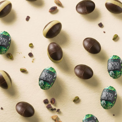 Dark Cremino Pistachio Mini Eggs 2.2 lbs