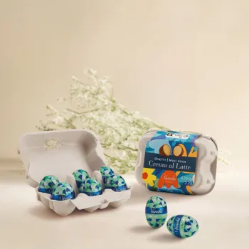 Egg box with Milk Cream chocolate mini eggs 65 g