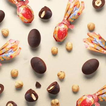 Two-Flavour Dark Hazelnut Mini Eggs 1 kg