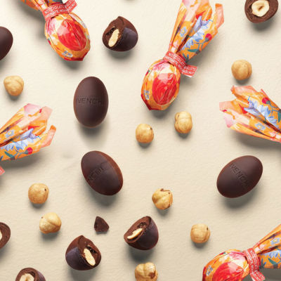 Two-Flavour Dark Hazelnut Mini Eggs 1 kg