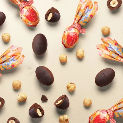 Two-Flavour Dark Hazelnut Mini Eggs 1 kg