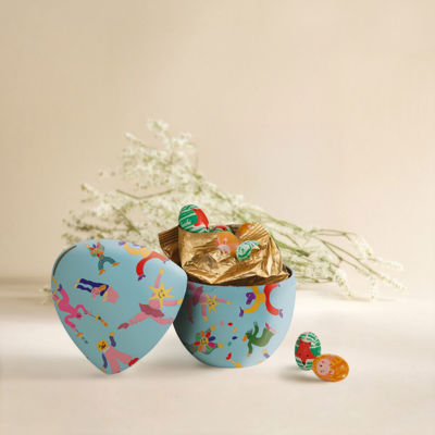 Tin moneybox with chocolate mini eggs 3.52 oz