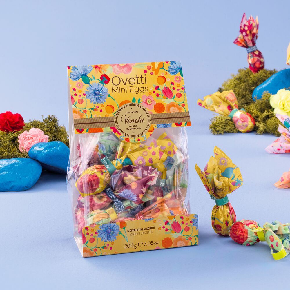 Sacchetto Regalo Primavera Ovetti Di Cioccolato Assortiti 200 G Venchi sacchetto-regalo-primavera-ovetti-di-cioccolato-assortiti-200-g-venchi