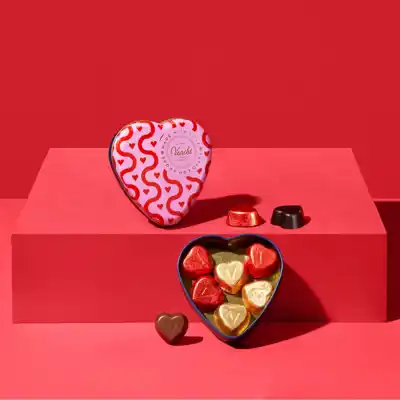 Heart Tin With Milk and Dark Valentines 48 g