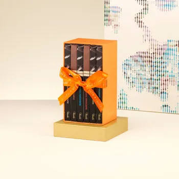 Bookcase with assorted Extra Dark Bars