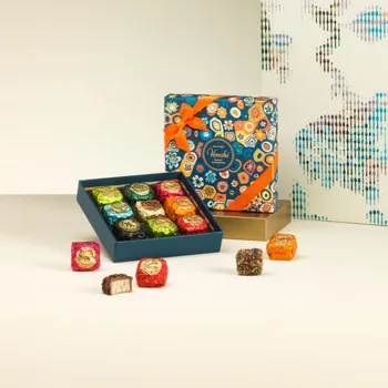 Murrine gift box with Chocoviar chocolates 176 g