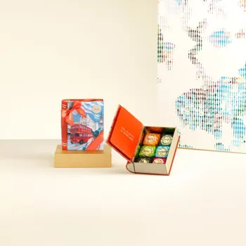 London mini book with assorted Chocoviar chocolates 115 g