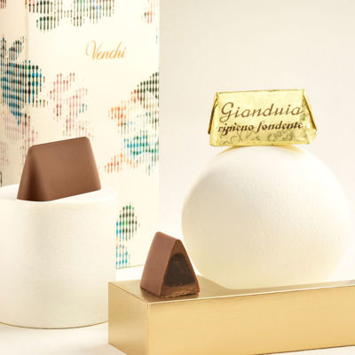 Dark Chocolate Filled Gianduiotto 10 pcs