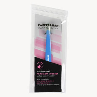Tweezerman Mini Slant Tweezer Bahma Blue