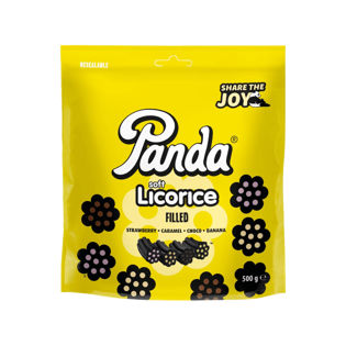 Panda Soft&Fresh Licorice Filled 500g