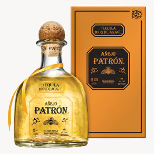 Patrón Tequila Anejo 40% 1L gift pack