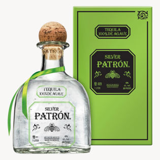 Patrón Tequila Silver 40% 1L gift pack