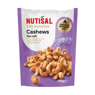 Nutisal Dry Roasted Cashew Sea Salt 140g