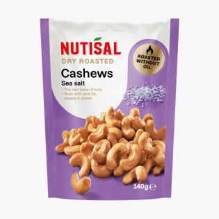 Nutisal Dry Roasted Cashew Sea Salt 140g